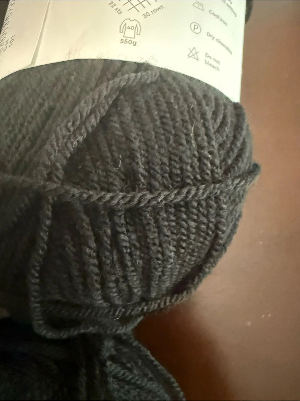 Paintbox Black Yarn - 5 Skeins